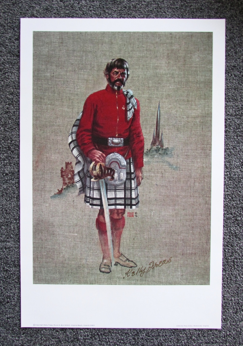 STAR TREK SCOTTY PRINT SIGNED