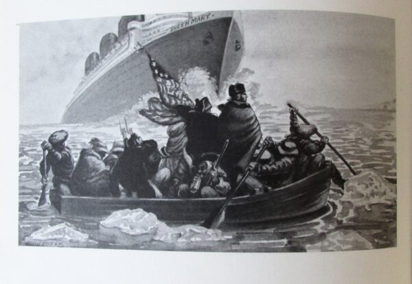 KELLY FREAS CANVAS CONFIDENTIAL BOOK FINAL DRAWING # 4 WASHINGTON BY LEUTZE - Image 5