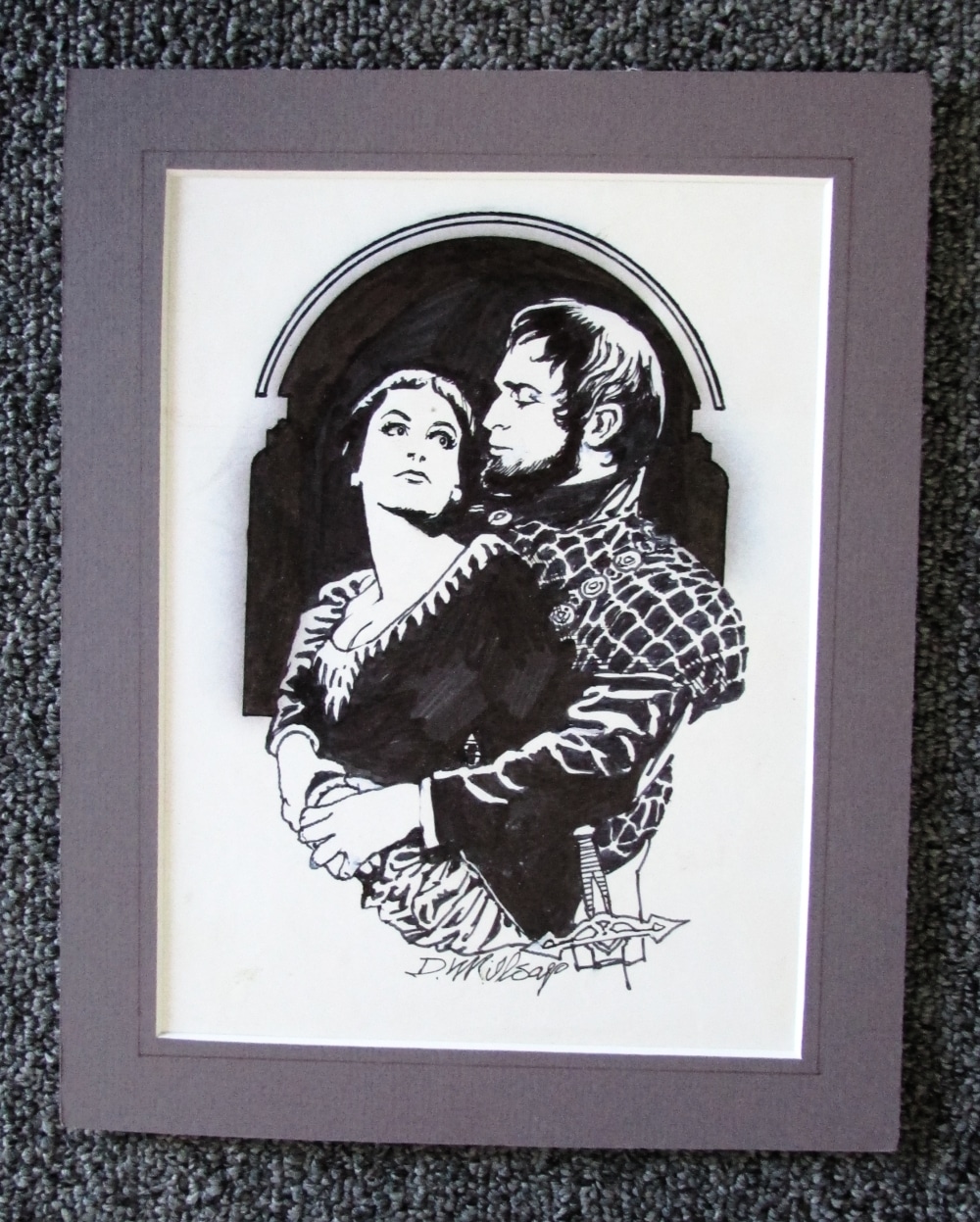 DARREL MILLSAP DRAWING SHAKESPEARIAN COUPLE