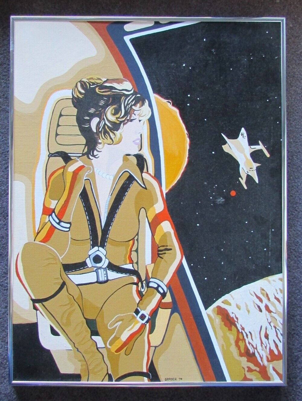 BILL GRADER PAINTING WINDOW SEAT 1979