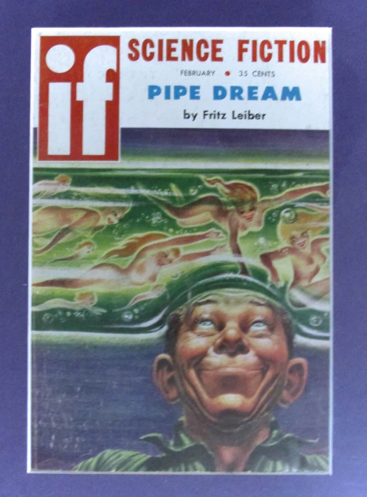 KELLY FREAS DRAWING PIPE DREAM IF MAGAZINE BY FRITZ LEIBER - Image 3
